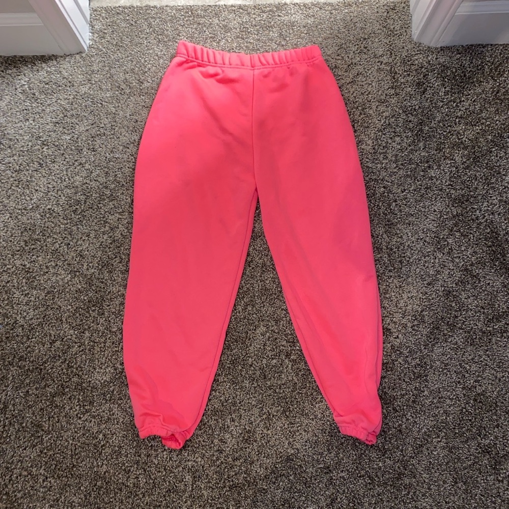 PrettyLittleThing pink joggers